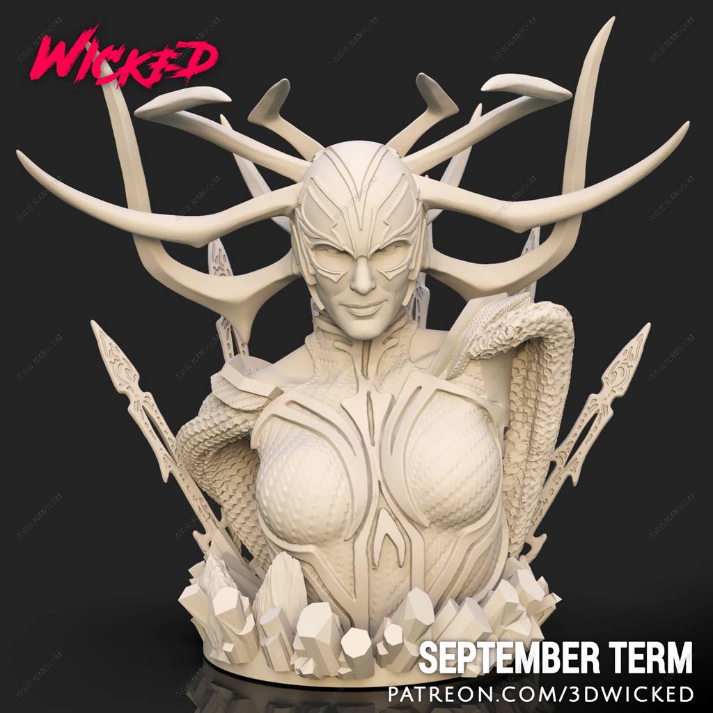 P站图纸印象馆 3DWicked 漫威 海拉 3DWicked 漫威 海拉