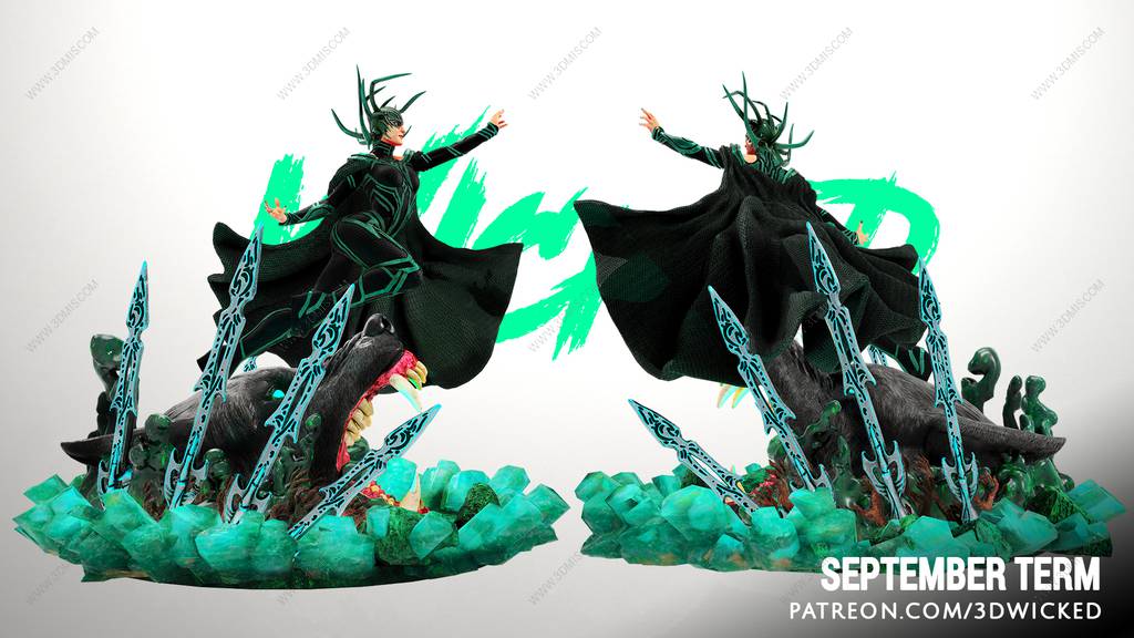 P站图纸印象馆 3DWicked 漫威 海拉 3DWicked 漫威 海拉