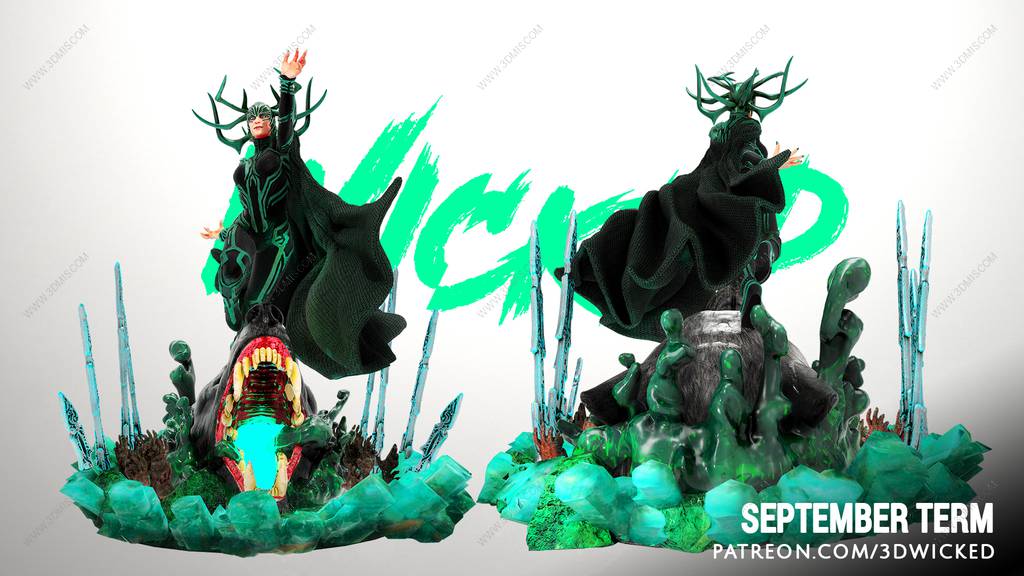 P站图纸印象馆 3DWicked 漫威 海拉 3DWicked 漫威 海拉