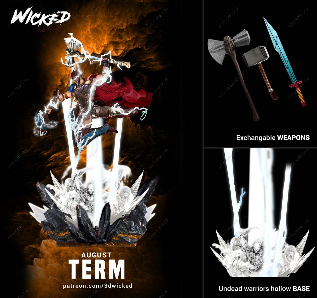 P站图纸印象馆 3DWicked 漫威 托尔 3DWicked 漫威 托尔