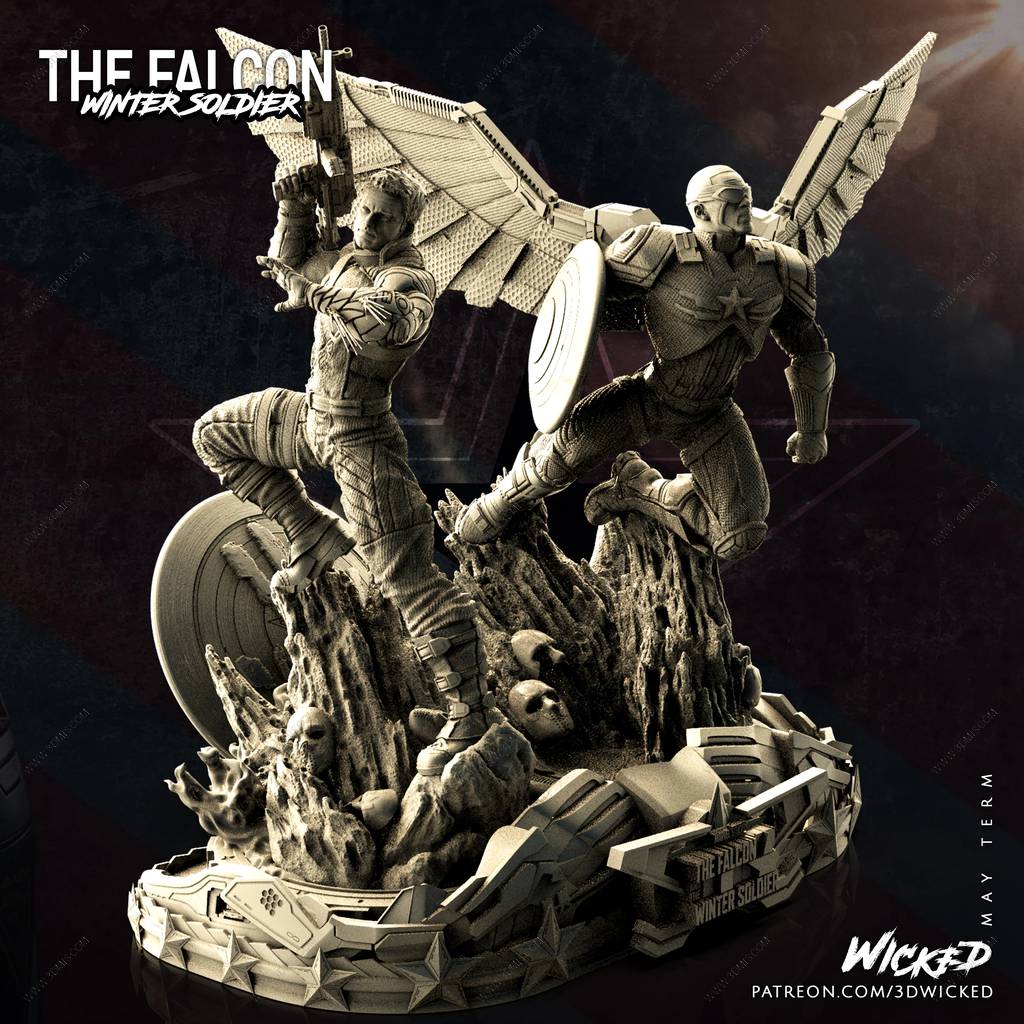 P站图纸印象馆 3DWicked 漫威 冬日战士和华金·托雷斯 3DWicked 漫威 冬日战士和华金·托雷斯