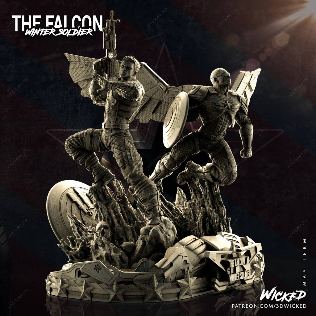 P站图纸印象馆 3DWicked 漫威 冬日战士和华金·托雷斯 3DWicked 漫威 冬日战士和华金·托雷斯