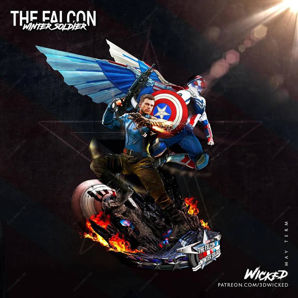 P站图纸印象馆 3DWicked 漫威 冬日战士和华金·托雷斯 3DWicked 漫威 冬日战士和华金·托雷斯