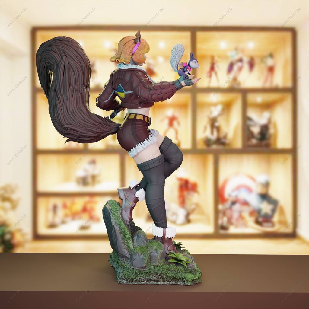 P站图纸印象馆 BrunoArt3D 漫威 松鼠妹 BrunoArt3D 漫威 松鼠妹