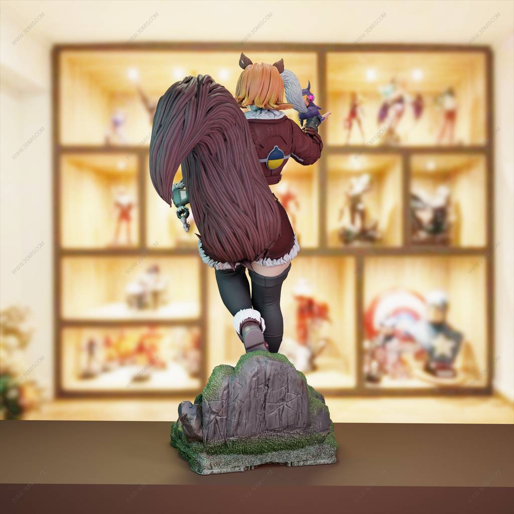 P站图纸印象馆 BrunoArt3D 漫威 松鼠妹 BrunoArt3D 漫威 松鼠妹