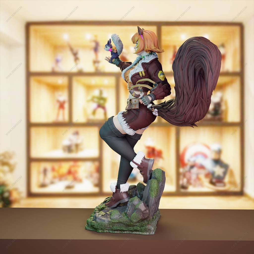 P站图纸印象馆 BrunoArt3D 漫威 松鼠妹 BrunoArt3D 漫威 松鼠妹