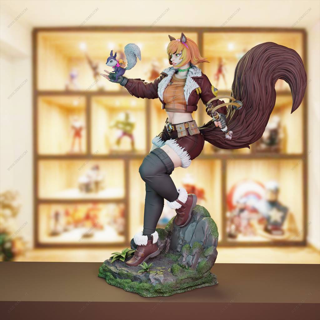 P站图纸印象馆 BrunoArt3D 漫威 松鼠妹 BrunoArt3D 漫威 松鼠妹