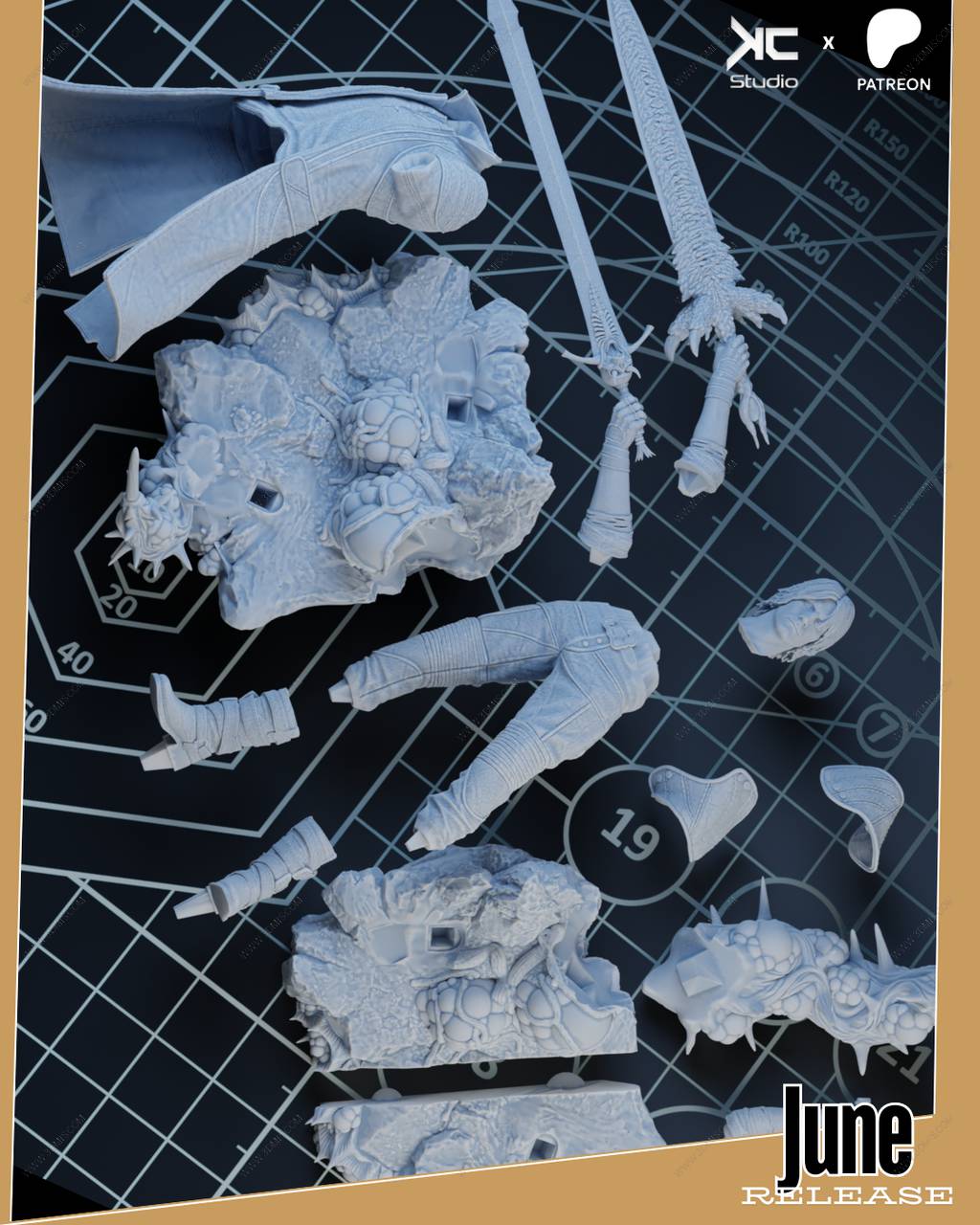 P站图纸印象馆 KcStudio 鬼泣 但丁 KcStudio 鬼泣 但丁