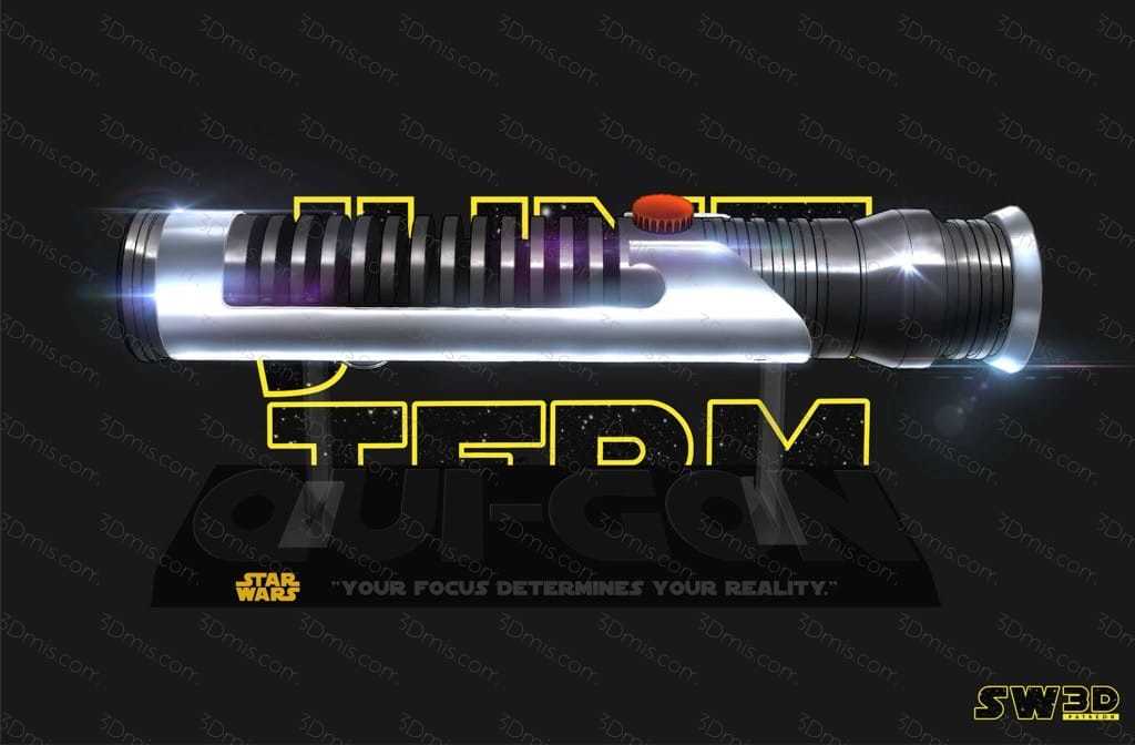 P站图纸印象馆 SW3D 星球大战 奎刚·金的光剑 SW3D 星球大战 奎刚·金的光剑