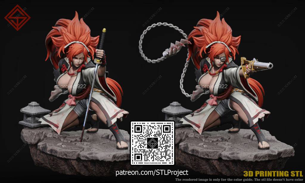 P站图纸印象馆 STL Project 罪恶装备 梅喧 STL Project 罪恶装备 梅喧