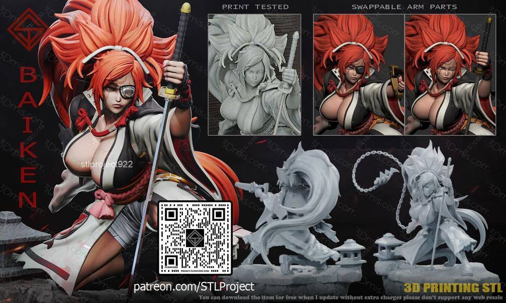 P站图纸印象馆 STL Project 罪恶装备 梅喧 STL Project 罪恶装备 梅喧