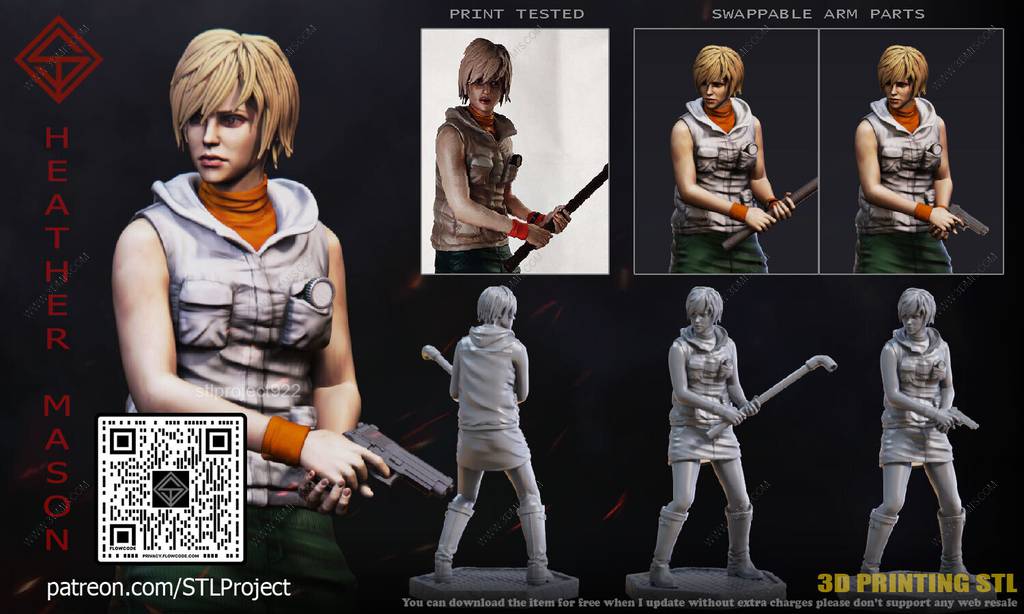 P站图纸印象馆 STL Project 寂静岭 希瑟·梅森 STL Project 寂静岭 希瑟·梅森