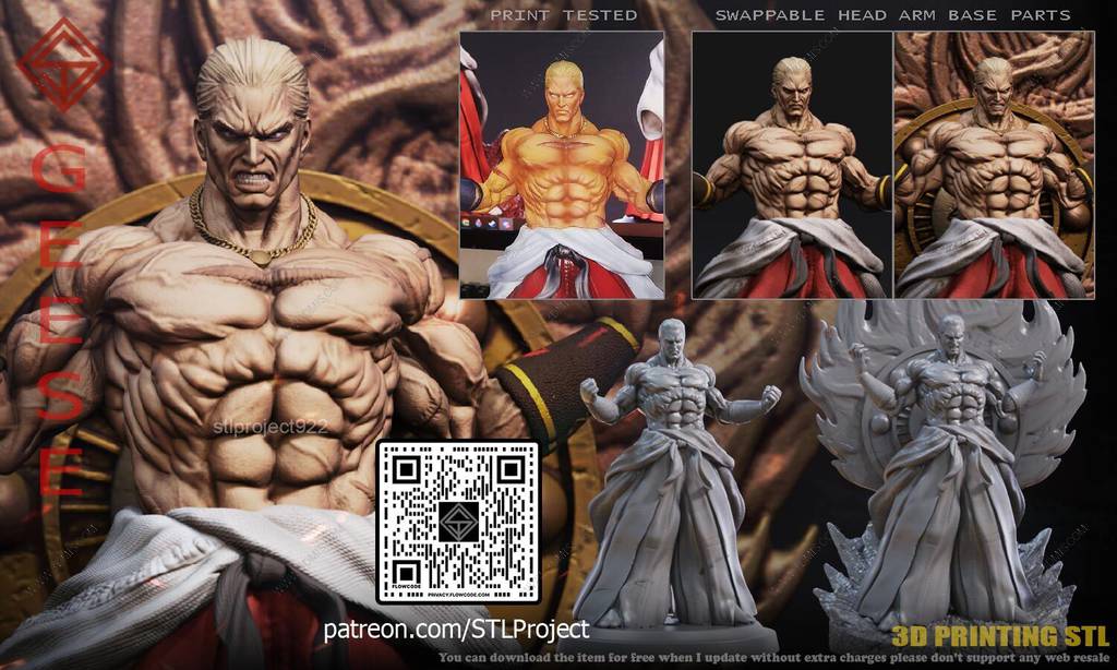 P站图纸印象馆 STL Project 饿狼传说 吉斯·霍华德 STL Project 饿狼传说 吉斯·霍华德