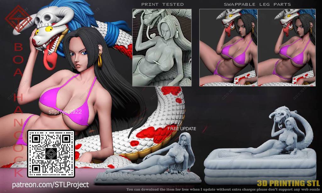 P站图纸印象馆 STL Project 海贼王 波雅·汉库克 STL Project 海贼王 波雅·汉库克