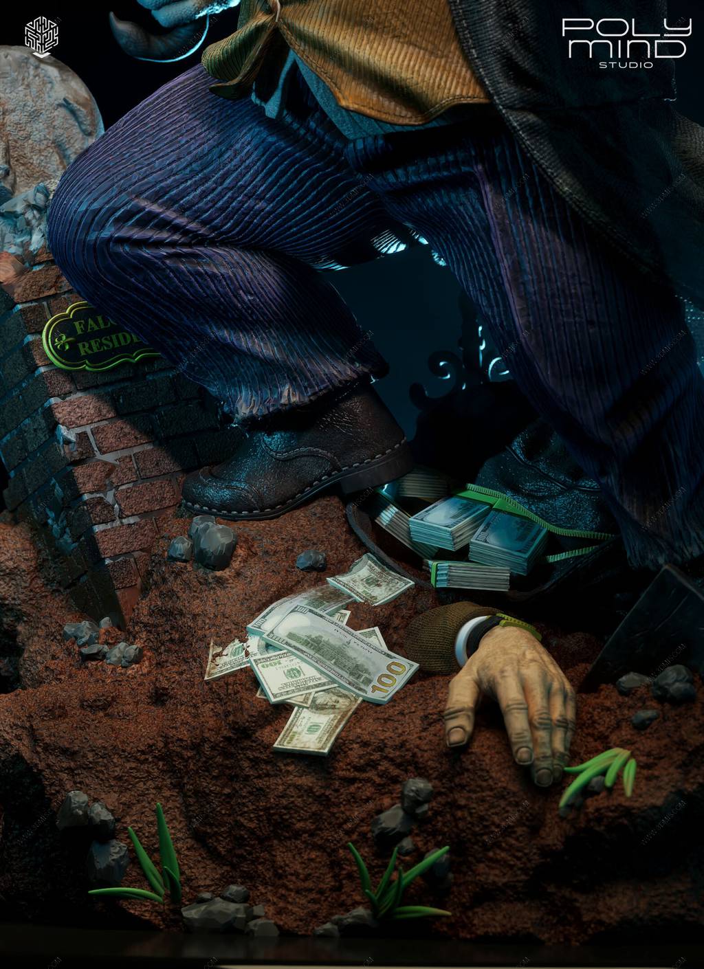 P站图纸印象馆 PolyMind DC漫画 企鹅人 PolyMind DC漫画 企鹅人