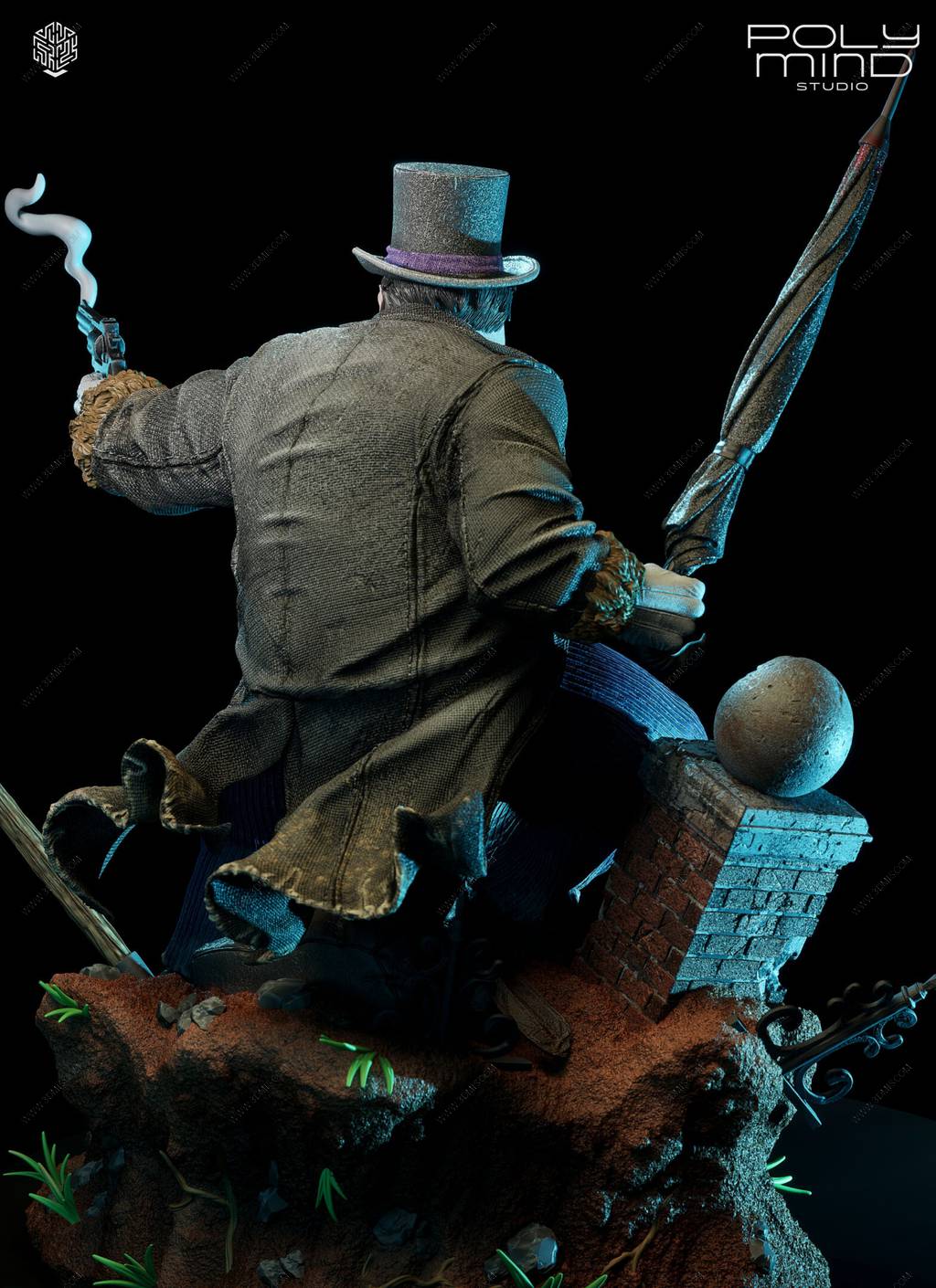 P站图纸印象馆 PolyMind DC漫画 企鹅人 PolyMind DC漫画 企鹅人