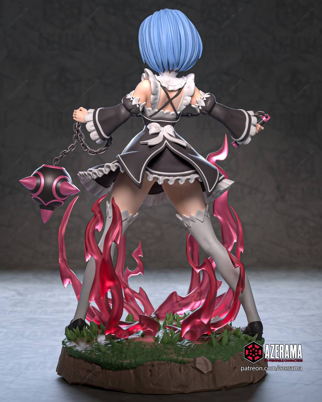 P站图纸印象馆 Azerama 从零开始的异世界生活 雷姆 Azerama 从零开始的异世界生活 雷姆