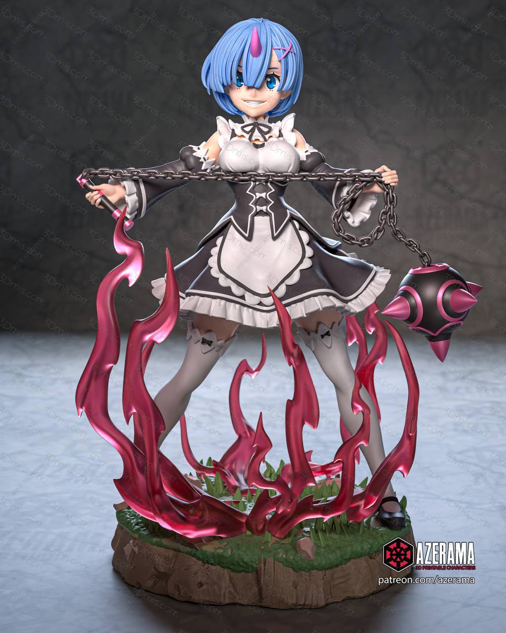 P站图纸印象馆 Azerama 从零开始的异世界生活 雷姆 Azerama 从零开始的异世界生活 雷姆