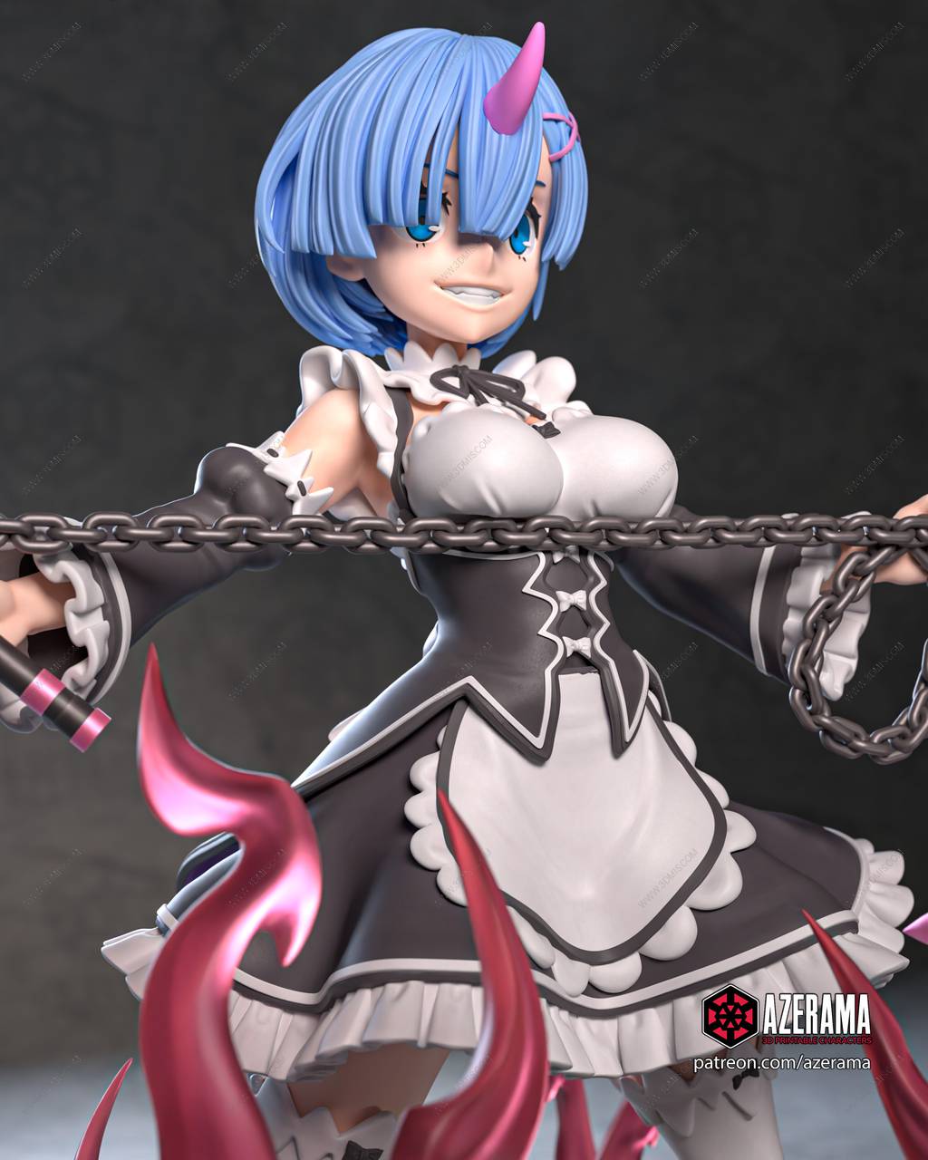 P站图纸印象馆 Azerama 从零开始的异世界生活 雷姆 Azerama 从零开始的异世界生活 雷姆