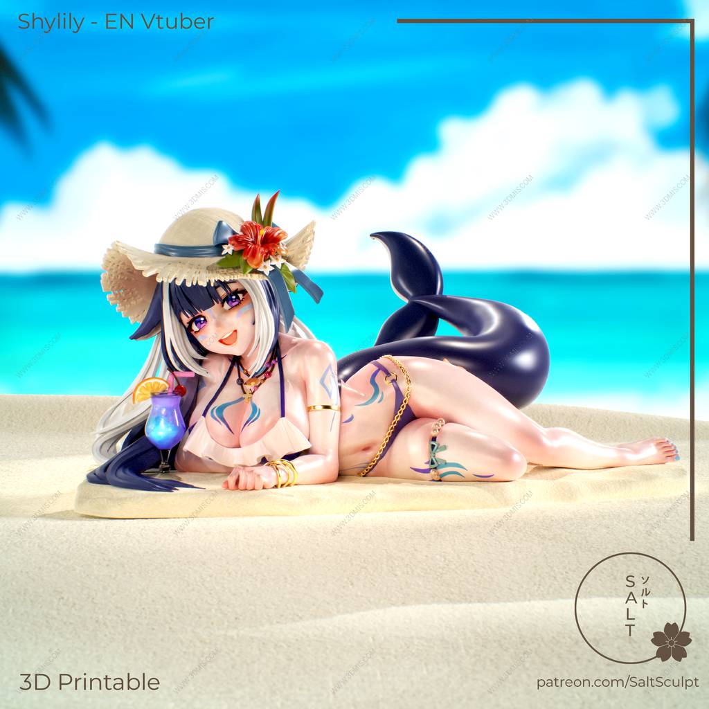 P站图纸印象馆 SaltSculpt 虚拟偶像 夏莉莉 SaltSculpt 虚拟偶像 夏莉莉