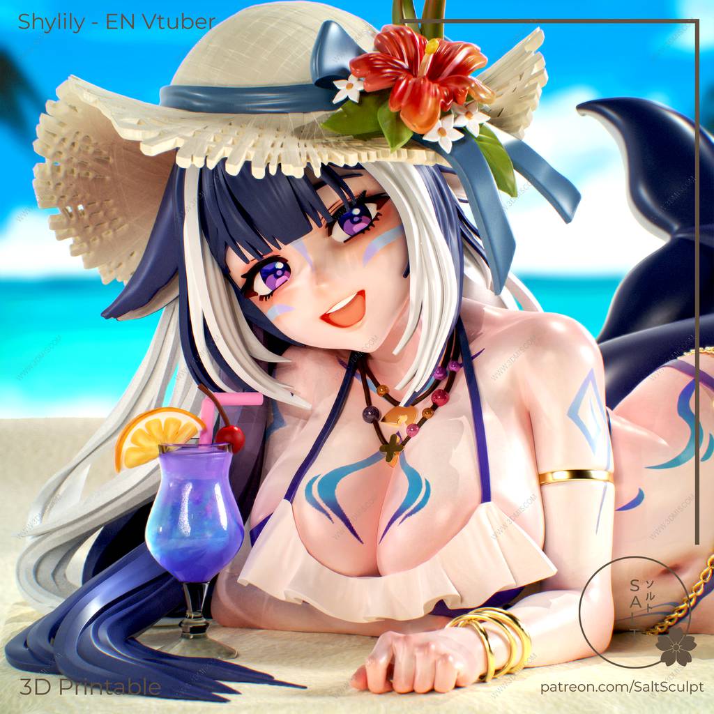 P站图纸印象馆 SaltSculpt 虚拟偶像 夏莉莉 SaltSculpt 虚拟偶像 夏莉莉