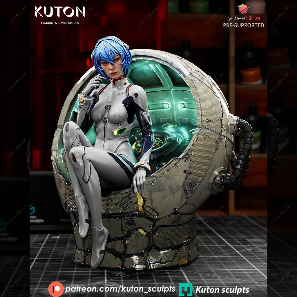 P站图纸印象馆 KUTON 新世纪福音战士 绫波丽 KUTON 新世纪福音战士 绫波丽