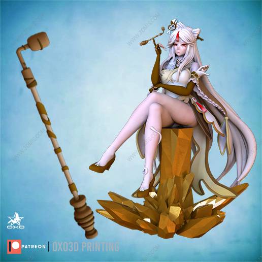 P站图纸印象馆 OXO3D 原神 凝光 OXO3D 原神 凝光