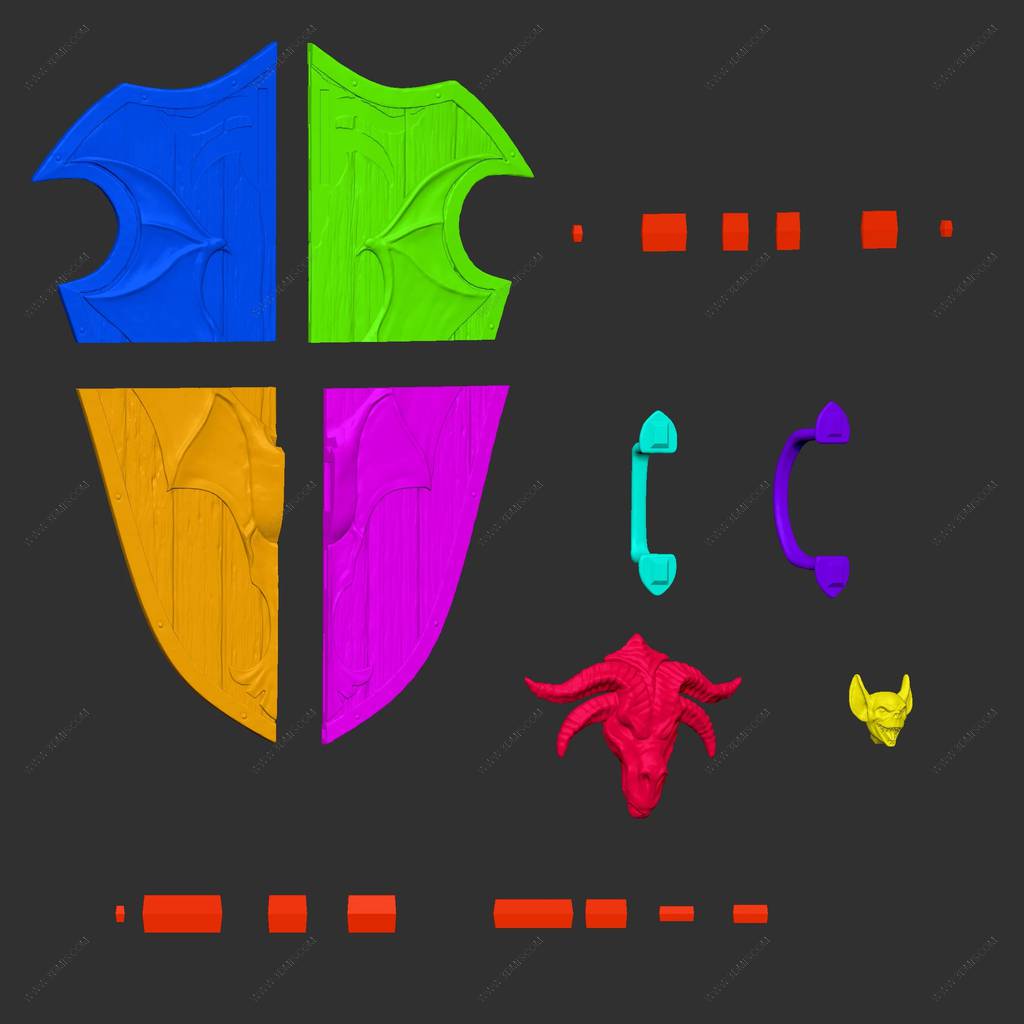 P站图纸印象馆 Yosh DC漫画 蝙蝠侠盾牌和剑 Yosh DC漫画 蝙蝠侠盾牌和剑