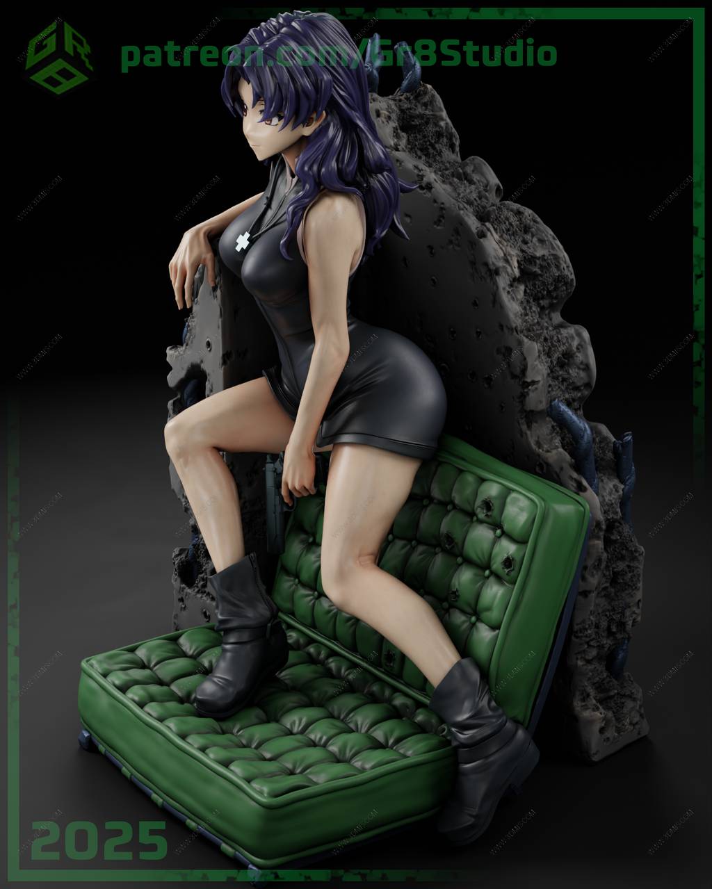 P站图纸印象馆 新世纪福音战士 葛城美里 新世纪福音战士 葛城美里