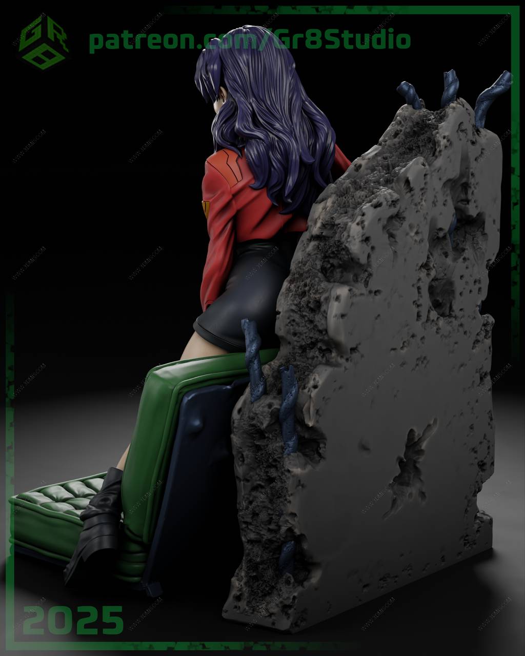 P站图纸印象馆 新世纪福音战士 葛城美里 新世纪福音战士 葛城美里