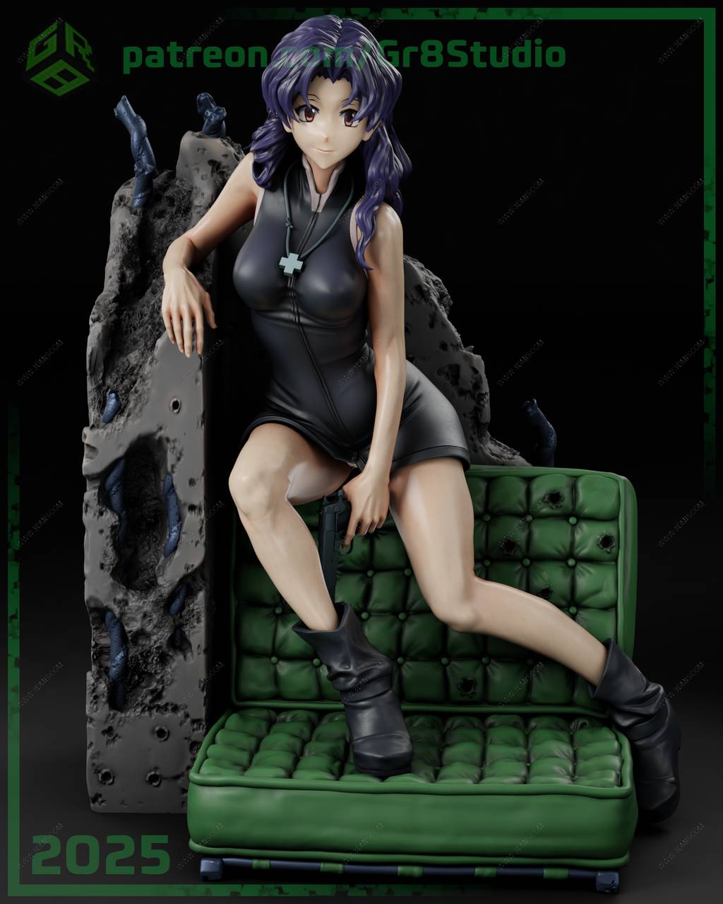 P站图纸印象馆 新世纪福音战士 葛城美里 新世纪福音战士 葛城美里