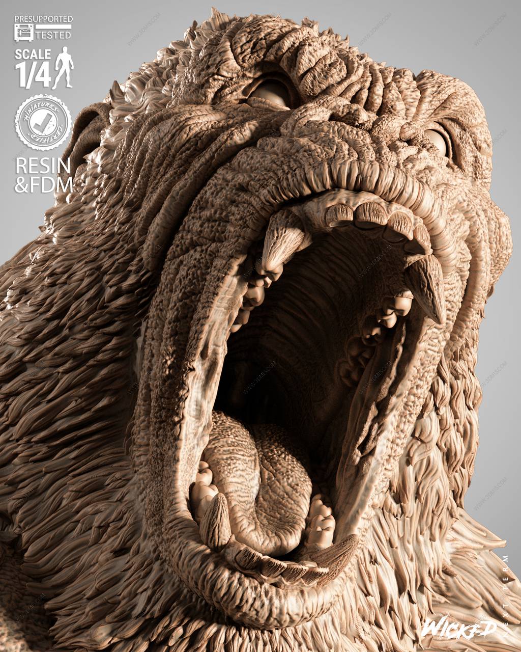 P站图纸印象馆 3DWicked 哥斯拉大战金刚 金刚 3DWicked 哥斯拉大战金刚 金刚