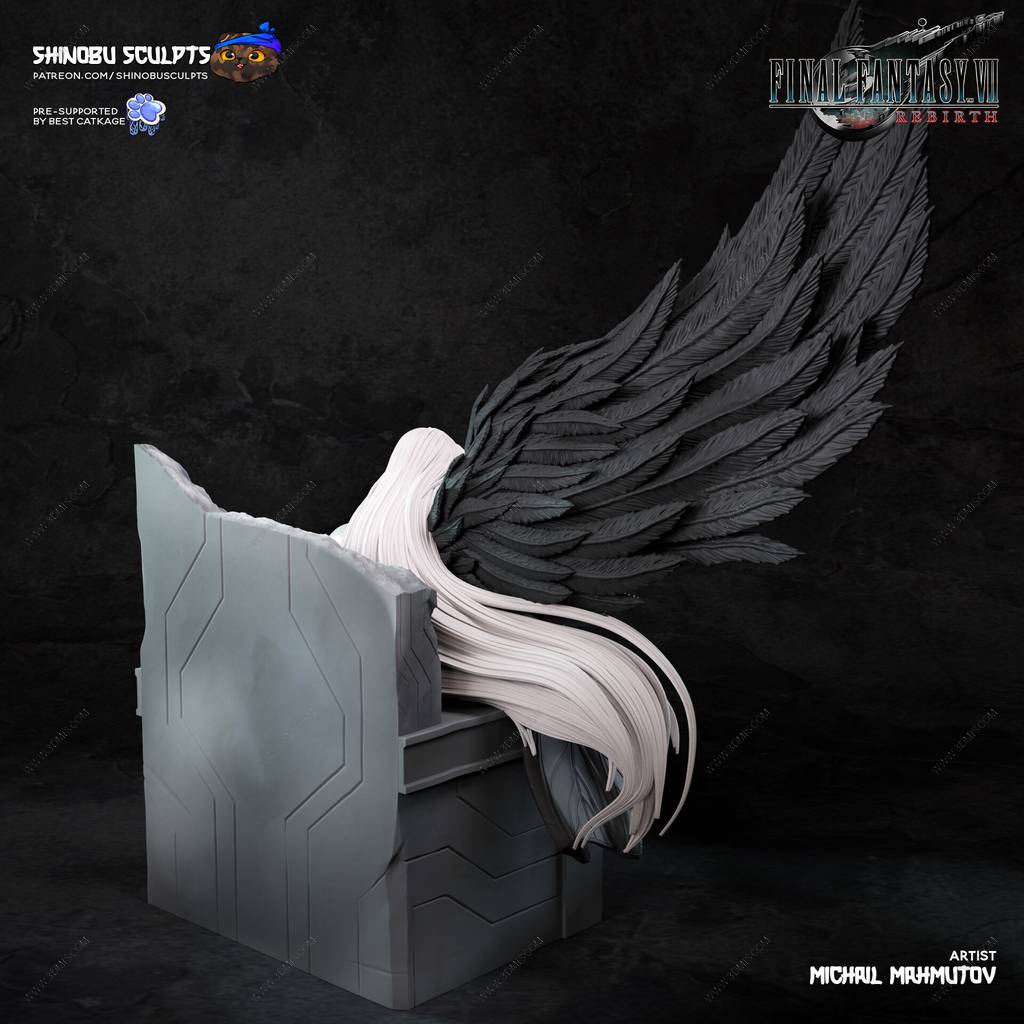 P站图纸印象馆 Shinobu Sculpts 最终幻想 萨菲罗斯 Shinobu Sculpts 最终幻想 萨菲罗斯