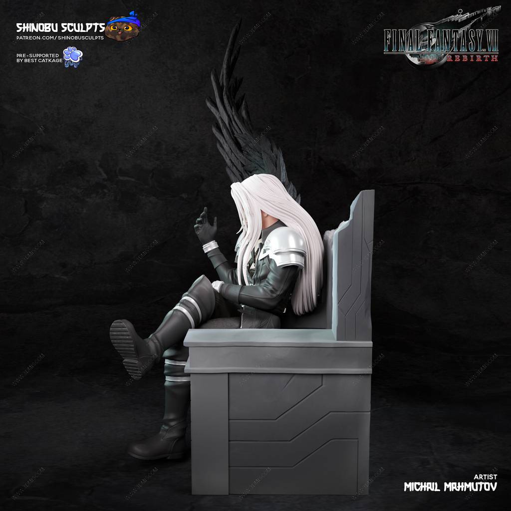 P站图纸印象馆 Shinobu Sculpts 最终幻想 萨菲罗斯 Shinobu Sculpts 最终幻想 萨菲罗斯