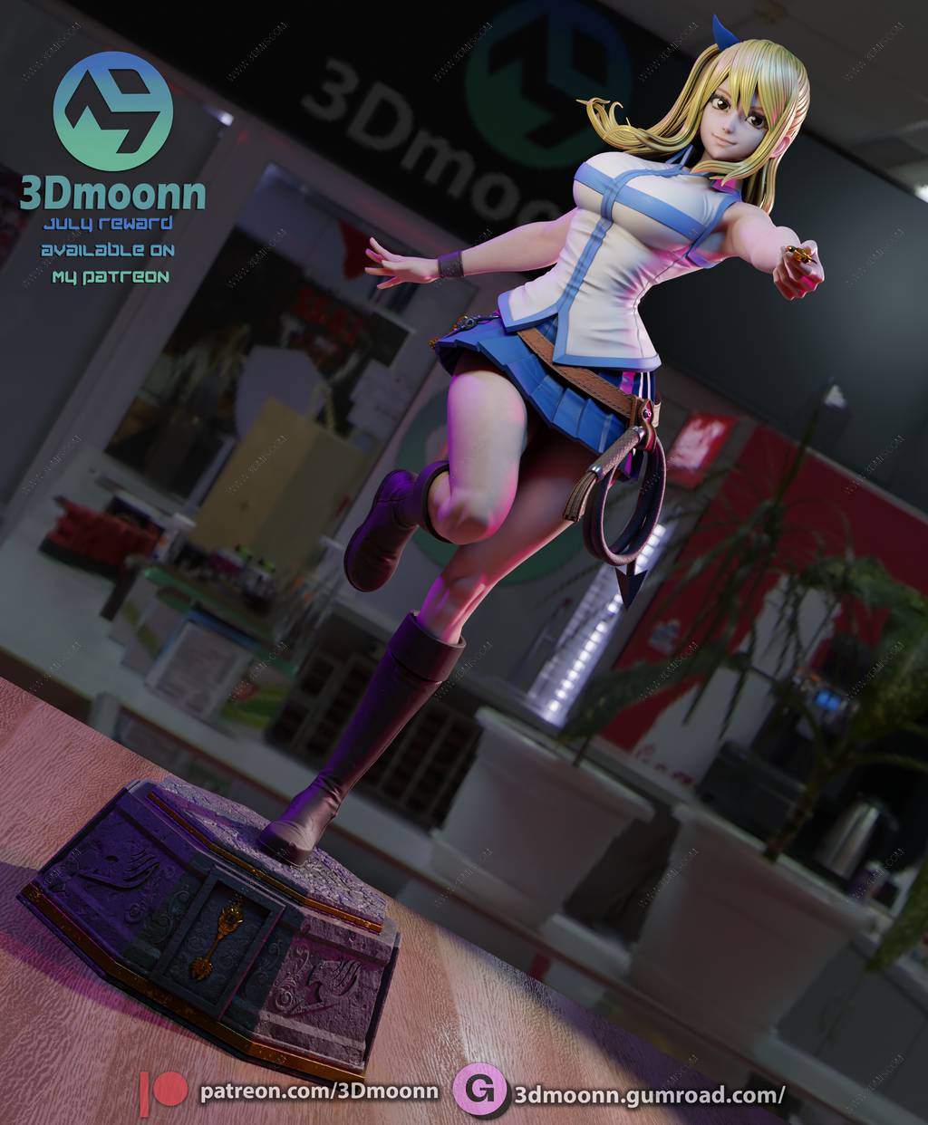 P站图纸印象馆 3Dmoonn 妖精的尾巴 露西·哈特菲利亚 3Dmoonn 妖精的尾巴 露西·哈特菲利亚