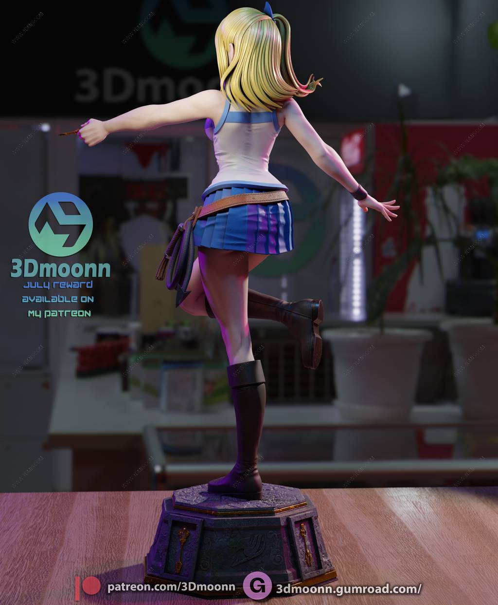 P站图纸印象馆 3Dmoonn 妖精的尾巴 露西·哈特菲利亚 3Dmoonn 妖精的尾巴 露西·哈特菲利亚