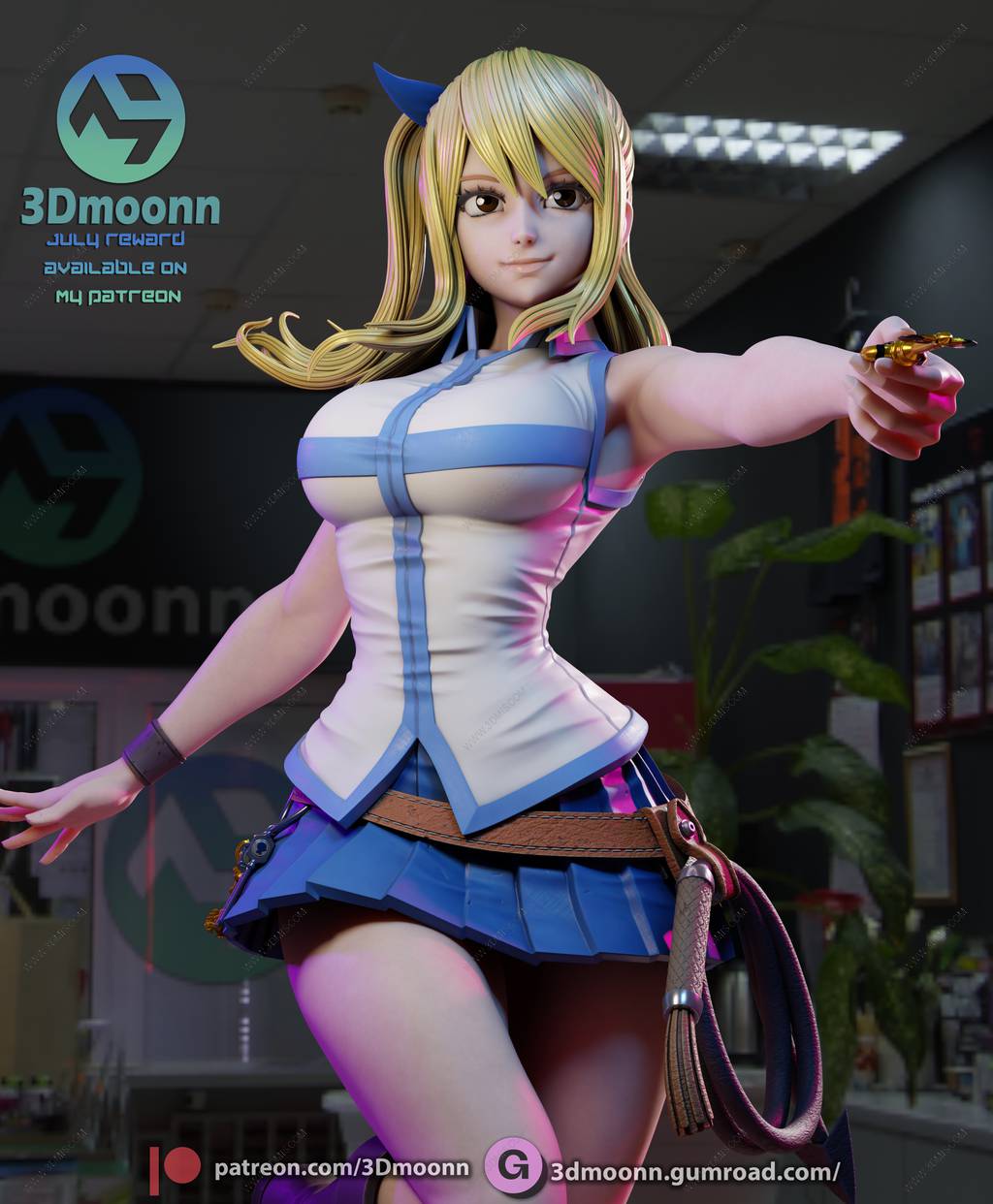 P站图纸印象馆 3Dmoonn 妖精的尾巴 露西·哈特菲利亚 3Dmoonn 妖精的尾巴 露西·哈特菲利亚