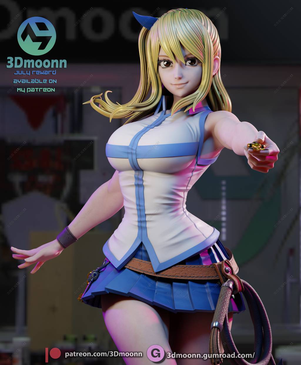 P站图纸印象馆 3Dmoonn 妖精的尾巴 露西·哈特菲利亚 3Dmoonn 妖精的尾巴 露西·哈特菲利亚