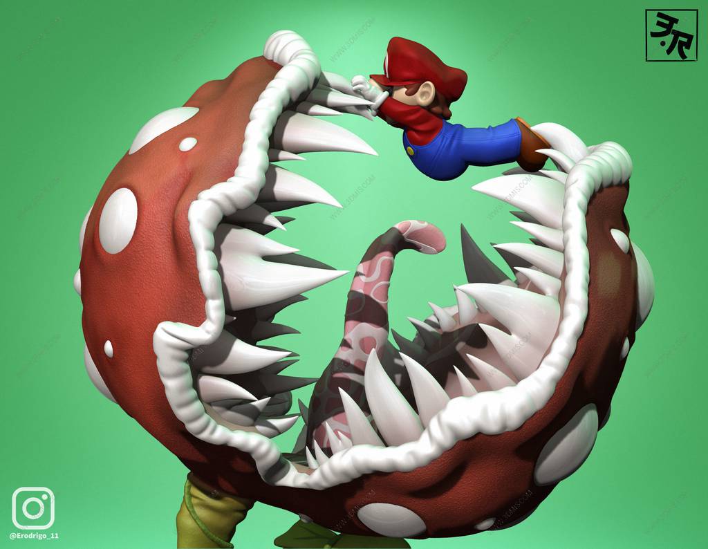 P站图纸印象馆 食人花和马里奥 食人花和马里奥