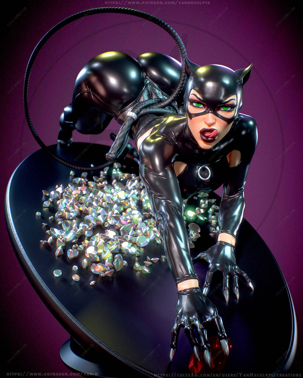 P站图纸印象馆 Yan H DC漫画 猫女 Yan H DC漫画 猫女