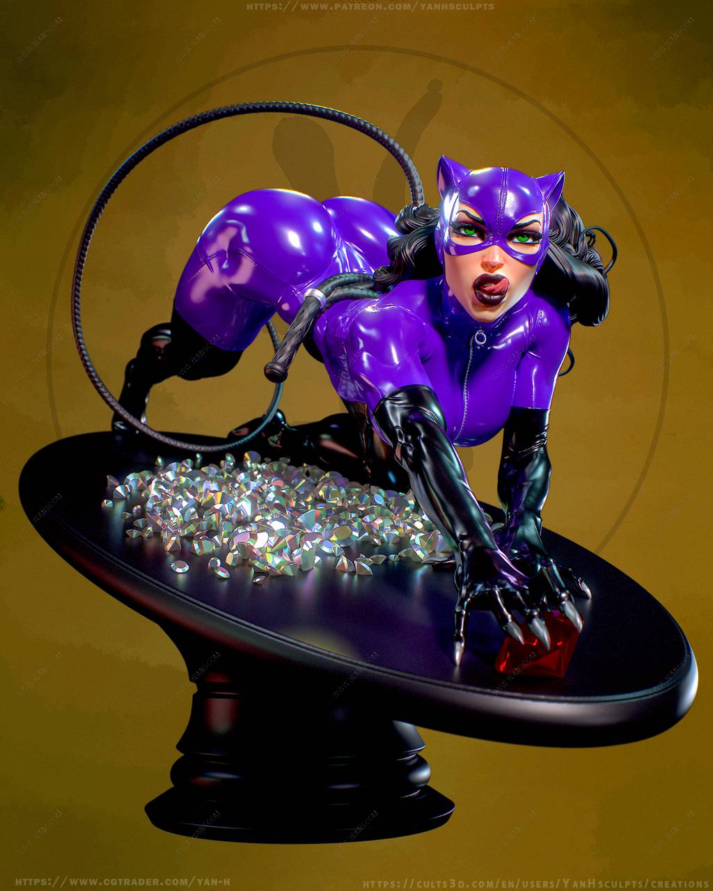 P站图纸印象馆 Yan H DC漫画 猫女 Yan H DC漫画 猫女