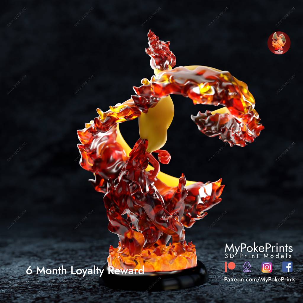 P站图纸印象馆 口袋妖怪 火焰鸟 口袋妖怪 火焰鸟