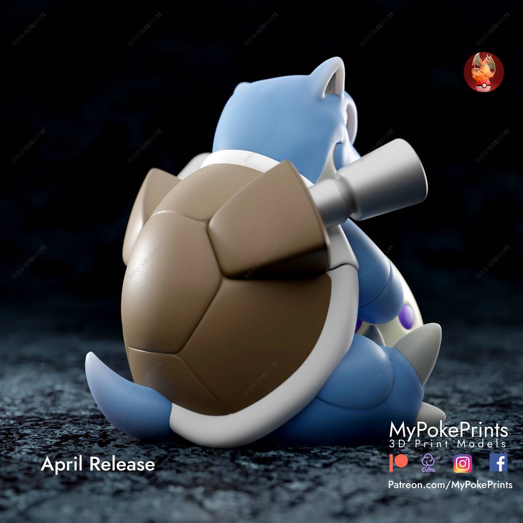 P站图纸印象馆 口袋妖怪 水箭龟 口袋妖怪 水箭龟