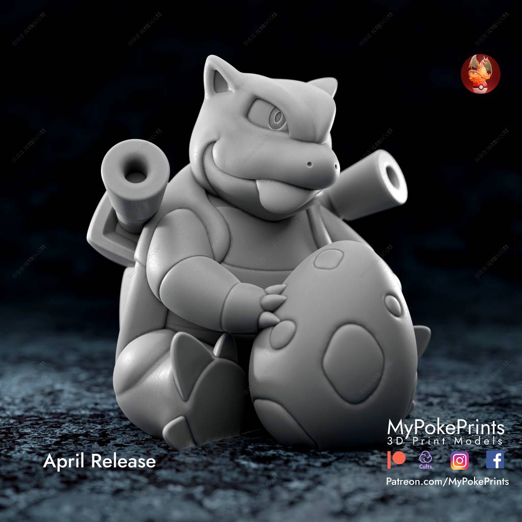 P站图纸印象馆 口袋妖怪 水箭龟 口袋妖怪 水箭龟