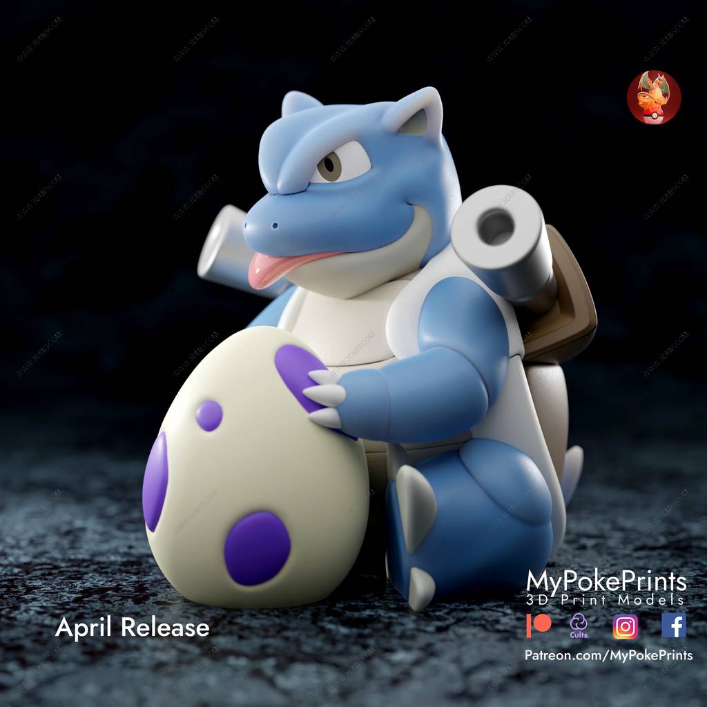 P站图纸印象馆 口袋妖怪 水箭龟 口袋妖怪 水箭龟