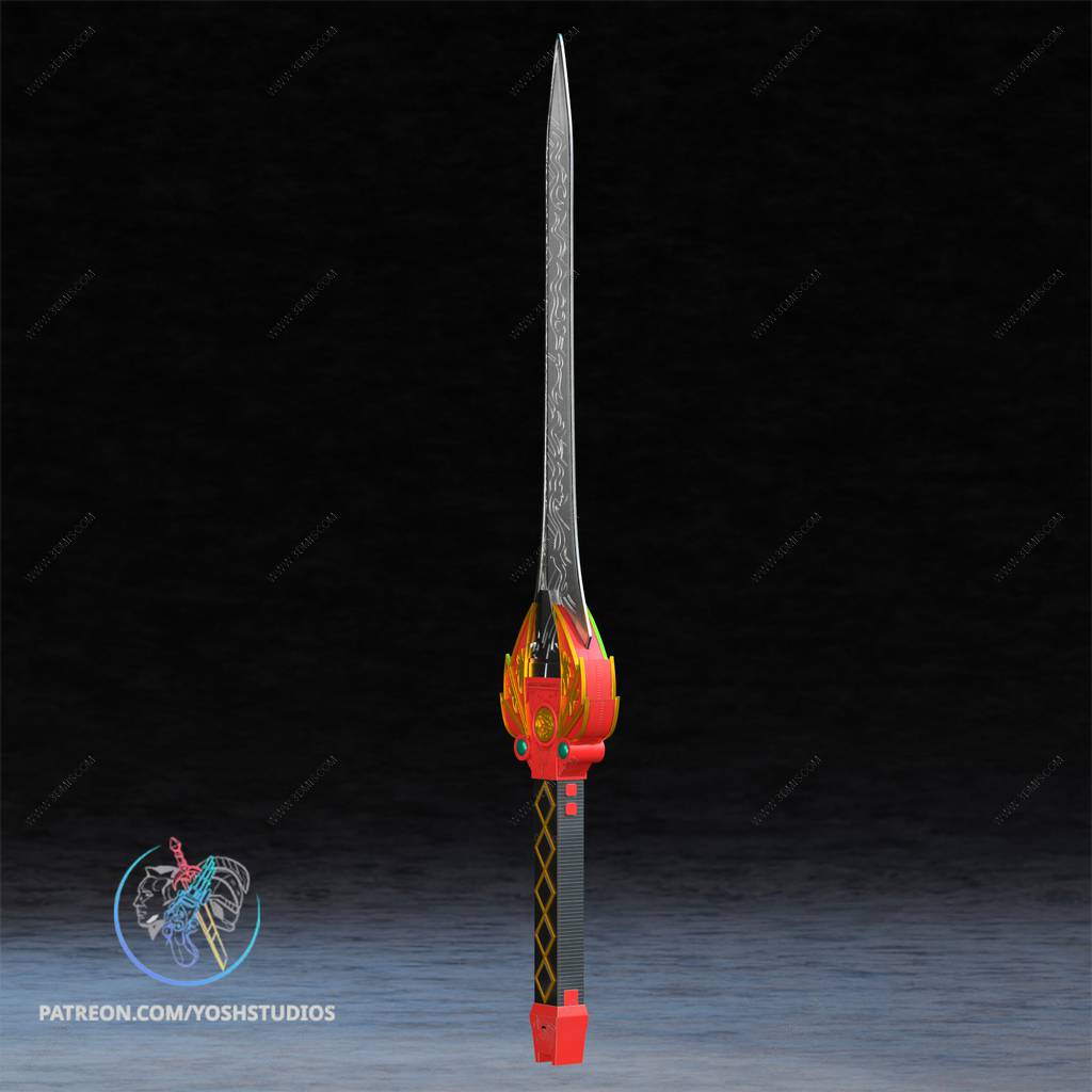 P站图纸印象馆 Yosh 超凡战队 红战士 威力剑 Yosh 超凡战队 红战士 威力剑