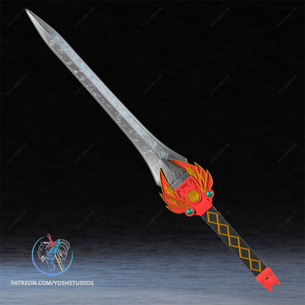 P站图纸印象馆 Yosh 超凡战队 红战士 威力剑 Yosh 超凡战队 红战士 威力剑