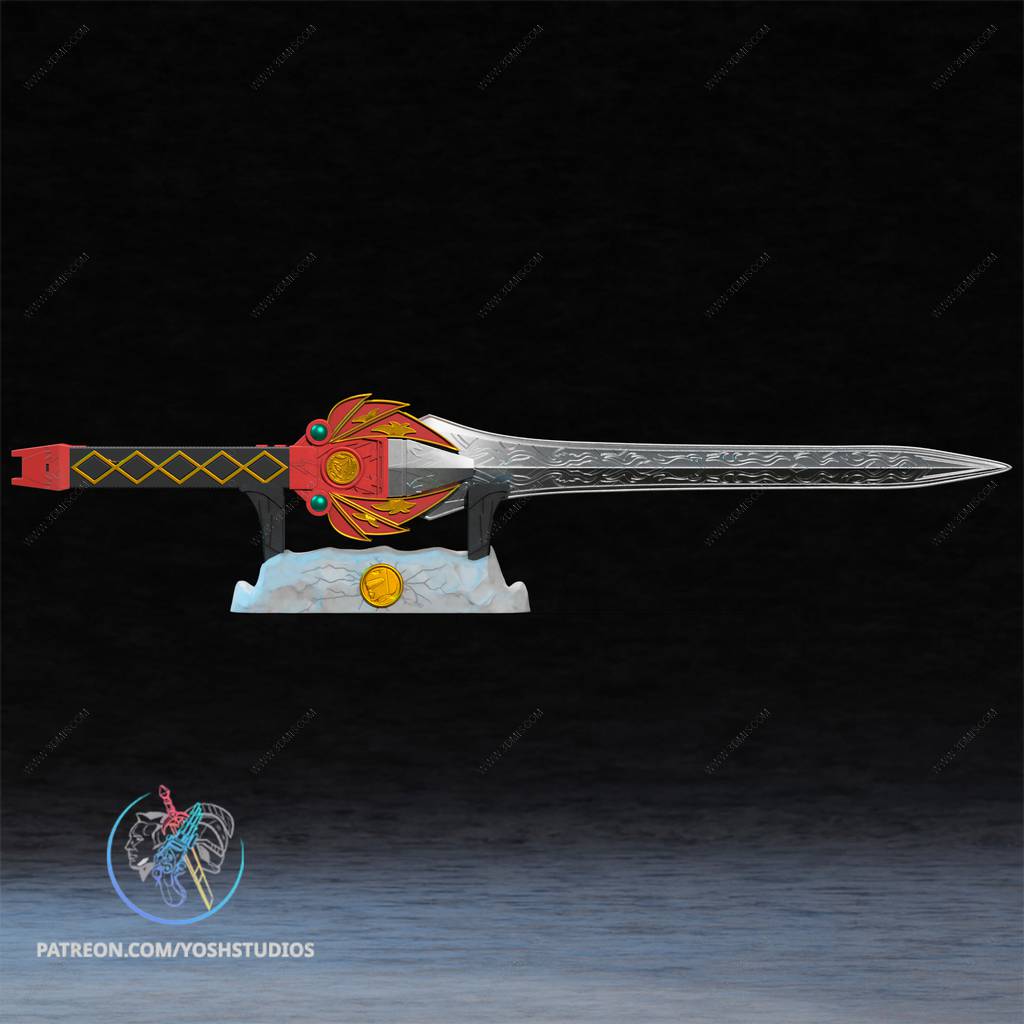 P站图纸印象馆 Yosh 超凡战队 红战士 威力剑 Yosh 超凡战队 红战士 威力剑