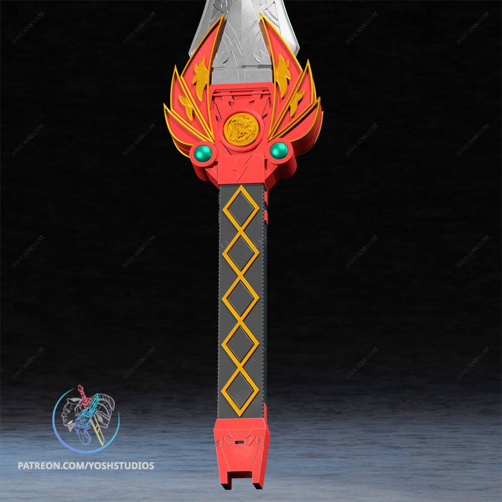 P站图纸印象馆 Yosh 超凡战队 红战士 威力剑 Yosh 超凡战队 红战士 威力剑