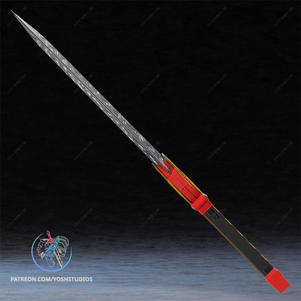 P站图纸印象馆 Yosh 超凡战队 红战士 威力剑 Yosh 超凡战队 红战士 威力剑